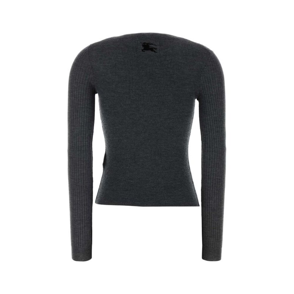 Burberry Women Dark Grey Cashmere Cardigan - Picture 2 of 2